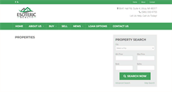 Desktop Screenshot of esotericrealty.com