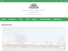 Tablet Screenshot of esotericrealty.com